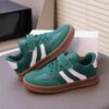 Kids’ Retro Green Sneakers with Velcro Strap