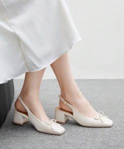 Classic Bow Slingback Pumps